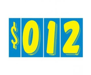 11 1 2" Adhesive Numbers