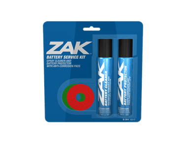 Battery Service Kit - Cleaner & Protector with Anti-Corrosion Pads - ZAK Products