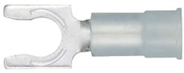 Visa Crimp™ - Snap Locking Spade Terminal 16-14 AWG, Nylon-Insulated, #10 Stud Size, Blue (100 per pack)