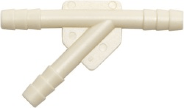 Hose and Tubing Connectors Y Universal Hose Connectors - Plastic General-Purpose Tube x Tube x Tube 3/16x3/16    (25 per pack)