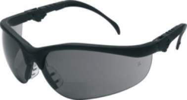 Crews - Klondike Magnifier Safety Glasses 1.5 Diopter Strength Black Frame Clear Lens (Pack of 1)