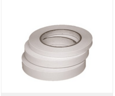 Clear Transfer Adhesive, White Liner, 3.3mil Thickness, 1/2" x 108' (Pack of 1)