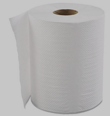Hardwound Roll White Paper Towels - Affex - 800-feet/6 Rolls