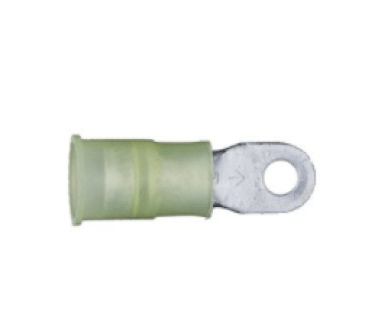 Electro-Lok - Ring Tongue Terminal, Standard, Nylon Insulated, 16 to 12 AWG, 1/4" Stud Size, Yellow (Pack of 25)