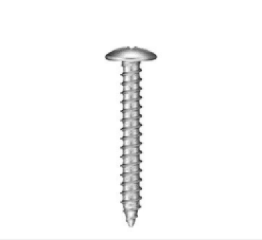 Sheet Metal Screw, Phillips Truss Head, Steel, Zinc Finish, #14 x 3/4" (Pack of 100)