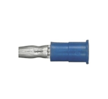 Electro-Lok - Snap Plug Terminal, Nylon Insulated, 16 to 14 AWG, 5/32" Snap Diameter, 0.157" Bullet Diameter, Blue (Pack of 25)