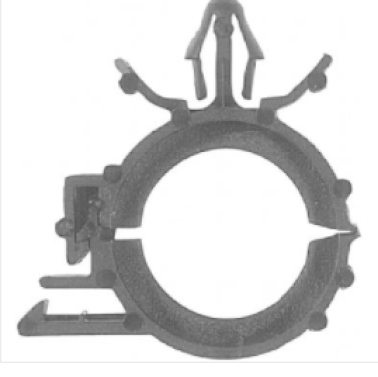 Rosebud Clip, 3/4" Internal Diameter, With Snap-On Clips and Positive Lock (Pack of 10)