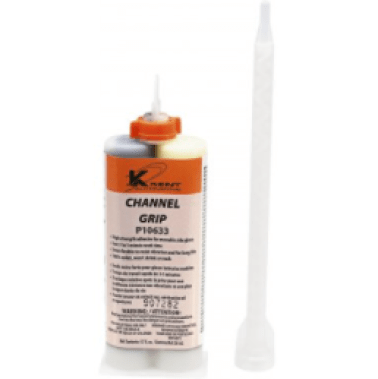 Channel Grip Glass Installation Adhesive, Job Size Dual Cartridge with One Turbo Mixer, Liquid Form, 1.7fl.oz Cartridge (Pack of 1)
