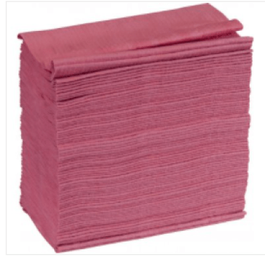 Kimberly-Clark - WypAll X80 ShopPro Towel, Red, Pop-Up Box, 9.1 x 16.8" (Pack of 1)