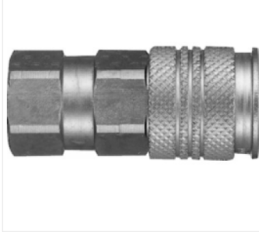 Universal Air Coupler, Brass, 125PSI, Female NPTF, 3/8" Body Size, 3/8-18 Thread Size (Pack of 1)