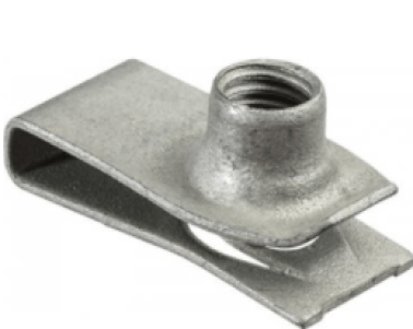 Metric Extruded U-Nut for Ford F-150/250/350 and Mustang, Zinc, M8-1.25 Screw Size, 0.8-4mm Panel Range (Pack of 15)