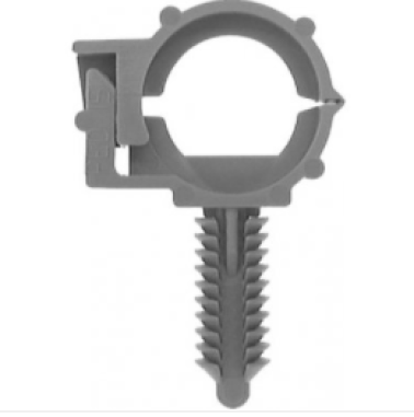 GM Wire Loom Routing Clip, 10mm Conduit Size ID, 13mm Conduit Size OD, Gray, Nylon, OEM Number-GM 12160858 (Pack of 15)
