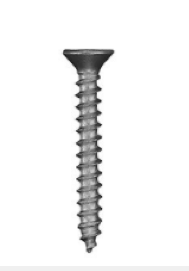 Sheet Metal Screw, Square Drive Flat Head, Steel, Zinc Finish, 1/4 x 3/4" (Pack of 100)