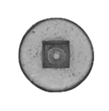 Sheet Metal Screw, Square Drive Flat Head, Steel, Zinc Finish, 1/4 x 3/4" (Pack of 100)