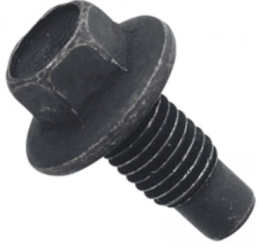 Drain Plug with Rubber Face Gasket for 2.3L GM Engines, M12-1.75 Thread, 15mm Hex, 25mm Length Under Head (Pack of 2)