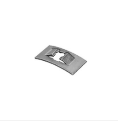 Universal Flat Speed Nut, Phosphate, Fits Stud Size 3/32", 7/16" Length, 7/32" Width, Nameplates and Emblems (Pack of 100)