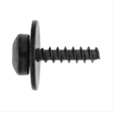 Deflector TORX Pan Head SEMS Tapping Screw for Ford, Black, M5-2.2 x 20mm Size, 20mm Washer Diameter, T30 Drive (Pack of 15)