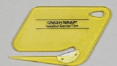 Crash Wrap Plastic Film Roll, Yellow, 30" Width, 200' Length, 3mm Thickness (Pack of 1)
