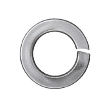 Split Lock Washer, Non-Magnetic, 316 Stainless Steel, Plain Finish, 1/4" (Pack of 50)