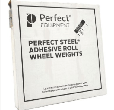 Gray Adhesive Wheel Weight Roll, 1/2oz Segments, 11lbs, Powder Coated Steel (Pack of 1)