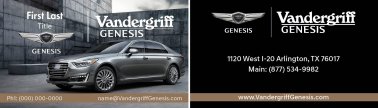 Vandergriff Genesis Business Card