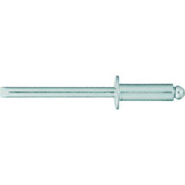 Pull Rivet Aluminum/Steel Standard Flange (Dome Head) .188 - .250 Grip Range 5/32 Diameter    (100 per pack)