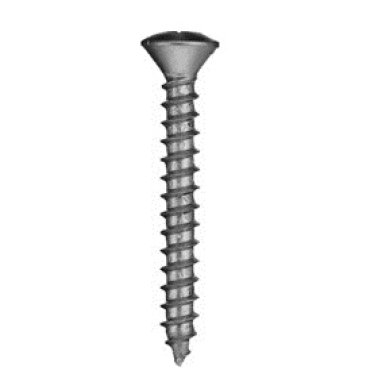 Sheet Metal Screw Phillips Oval Head Zinc Finish Steel #12 x 1    (100 per pack)