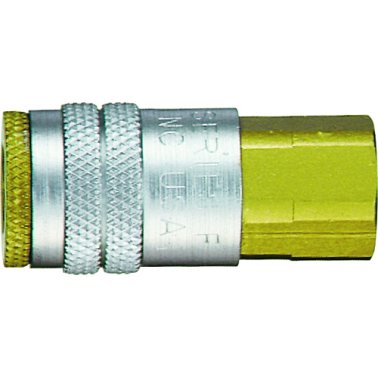 Heavy-Duty Quick Disconnect Coupler 1/4 Standard Industrial Female NPTF 1/4-18 (2 per pack)