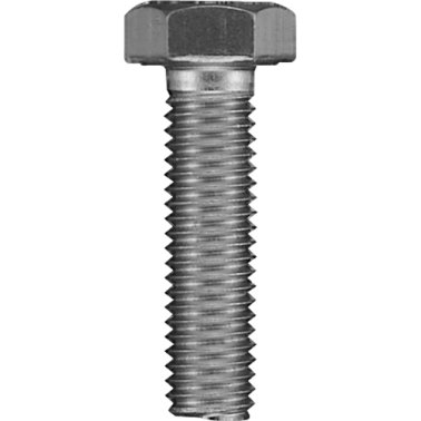 Hex Cap Screw A2 Stainless Steel DIN 933 Plain Finish M5-0.8 x 16 mm    (50 per pack)