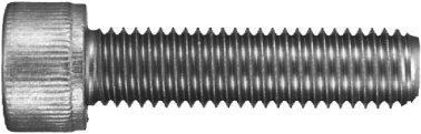 Socket Head Cap Screw A2 Stainless Steel Plain Finish M4-0.7 x 10mm    (25 per pack)