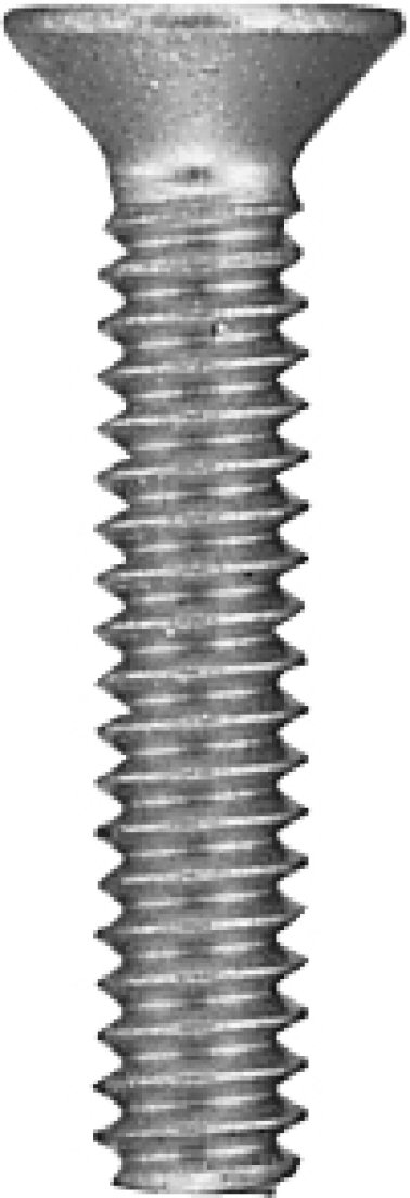 Machine Screw Square Drive Flat Head Zinc Finish Steel #8 x 1    (100 per pack)