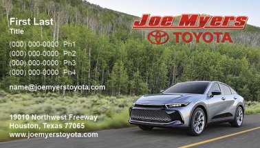 Joe Myers Toyota 1-Sided Business Cards - Crown
