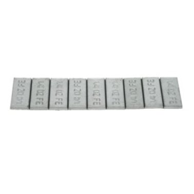 Low-Profile Steel Adhesive Type Wheel Weight with Nano Coating - 1/4 oz. 3 oz. Total Strip Weight (52 per pack)