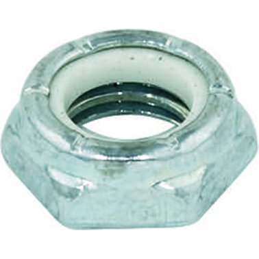 Jam Nut Grade 2 Nylon Insert Zinc Finish 1/4-20    (100 per pack)