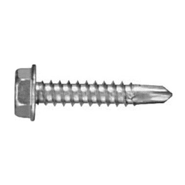 Self-Drilling Screw Hex Head Plain Finish 410 Stainless Steel #8 x 1/2 (50 per pack)