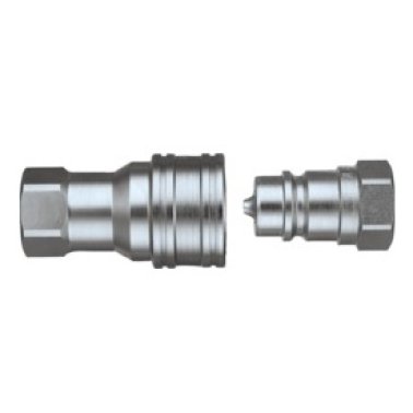 Hydraulic Quick Coupling Coupler ISO 7241 Series 'A' 3/4x 3/4-14 Female NPTF    (Sold Individually)