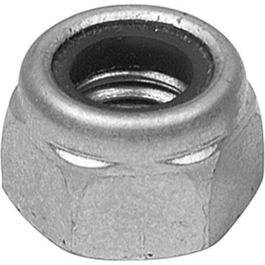 Lock Nut Nylon Insert Property Class 8 Zinc Finish Steel M6-1.0    (50 per pack)