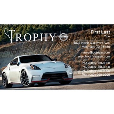 Trophy Nissan Business Cards - 370Z