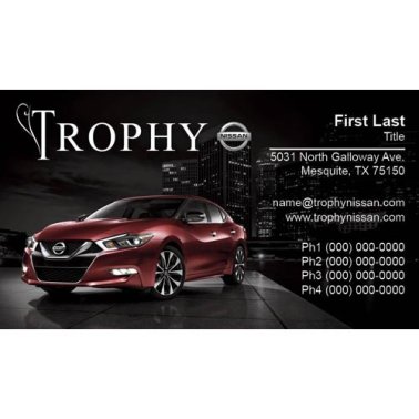 Trophy Nissan Business Cards - Maxima