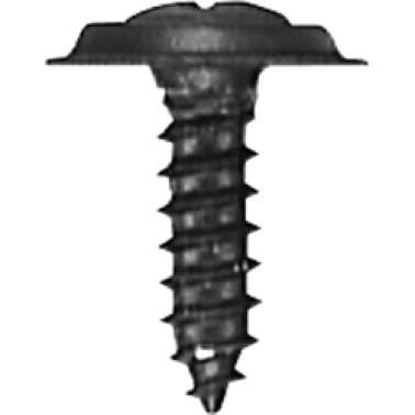 Phillips Oval Washer Head Trim Screw - #6 Diameter; 5/8 Length; No. 6 Washer Head; Phillips Drive; Oval with Countersunk Washer Head; Steel; Black Phosphate Finish (50 per pack)