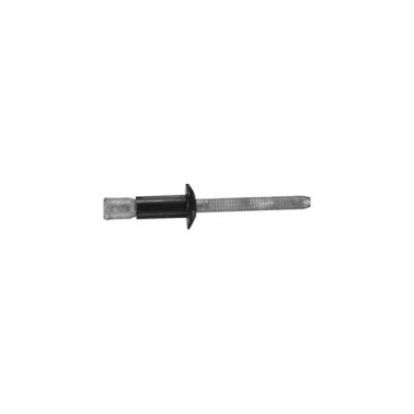 Black Aluminum Rivet and Mandrel    (25 per pack)