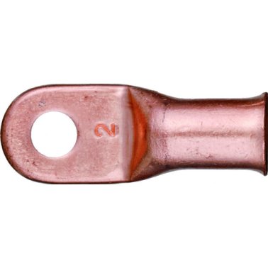 Battery Cable Lugs-2 Gauge Heavy-Duty Brown 3/8 Stud Size    (10 per pack)