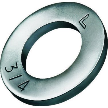 Flat Washer Thru-Hardened USS Zinc Finish Steel 1/4    (100 per pack)