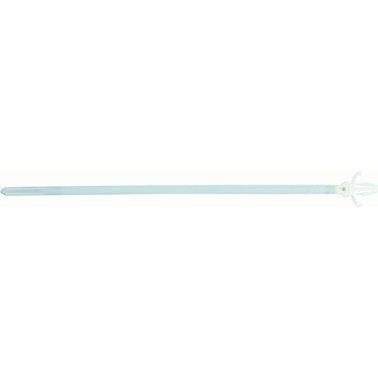 Cable Ties-Push-Mount 7.875 Length 0.184 Width White 50 LBs Minimum Loop Tensile Strength 1/16 - 1-3/4 Bundle Diameter (50 per pack)
