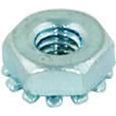 Keps Lock Nut Zinc Finish Steel #4-40    (100 per pack)