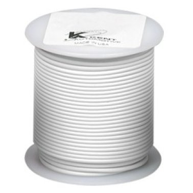 Cross Linked Primary Wire-16 AWG White 100' Length    (Sold Individually)