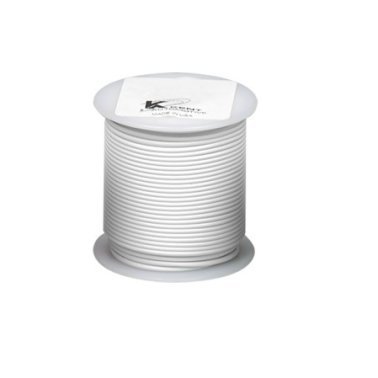 Cross Linked Primary Wire-20 AWG White 100' Length    (Sold Individually)