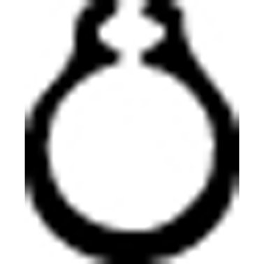 Retaining Ring External Black Phosphate Finish Steel 8mm Shaft Diameter    (50 per pack)