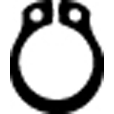 Retaining Ring External Black Phosphate Finish Steel 10mm Shaft Diameter    (50 per pack)