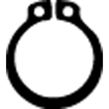 Retaining Ring External Black Phosphate Finish Steel 15mm Shaft Diameter (50 per pack)